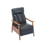 PU Leather Recliner Chair,Living Room Solid Wood Accent Chair