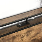 Wooden Bed Frame Storage Wingback Headboard with Charging Station and Drawers, No Box Spring Needed, Easy Assembly