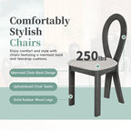 Modern 7-Piece Dining Table Set with 6 Upholstered Chairs