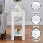 Convenience Concepts Designs2Go 1 Drawer Baja Chairside End Table with Shelves