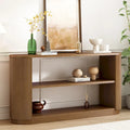 Christopher Knight Home - Mirod Modern Entryway Console Table with Open Shelf & Elegant Wood Grain Design
