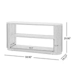Christopher Knight Home - Mirod Modern Entryway Console Table with Open Shelf & Elegant Wood Grain Design