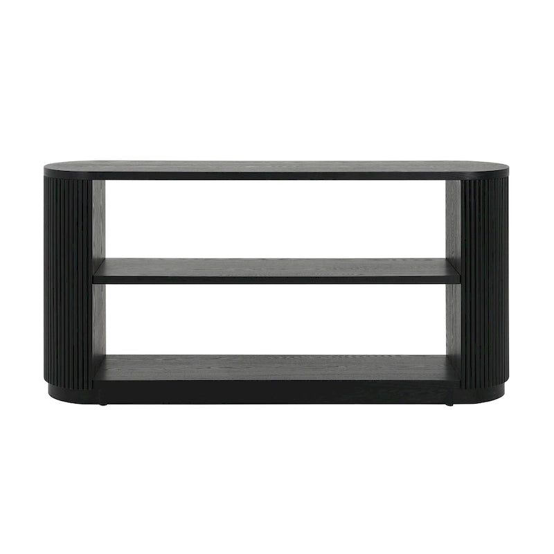 Christopher Knight Home - Mirod Modern Entryway Console Table with Open Shelf & Elegant Wood Grain Design