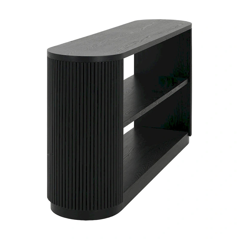 Christopher Knight Home - Mirod Modern Entryway Console Table with Open Shelf & Elegant Wood Grain Design