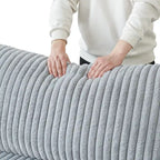 78.74 Modular Sectional Couches, Plush Deep Seat Sleeper Sofa with Removable Covers