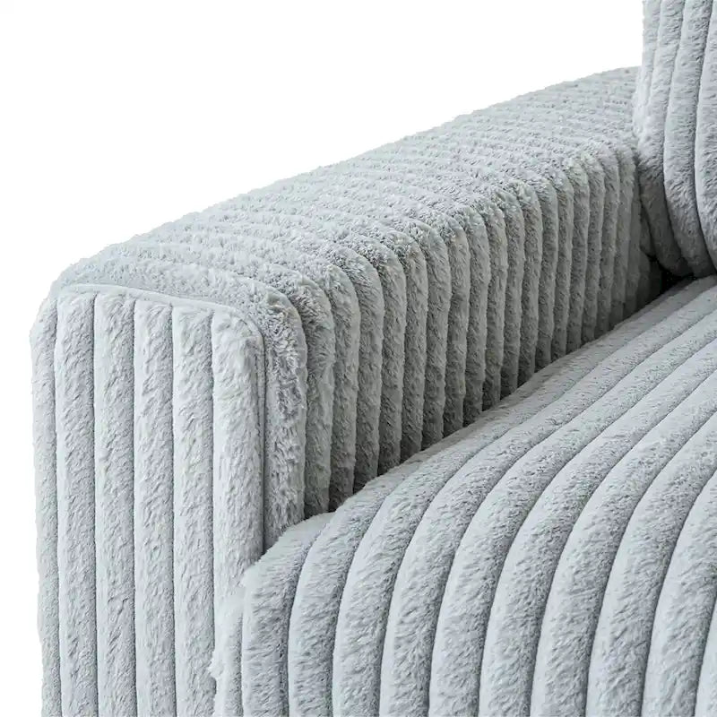 78.74 Modular Sectional Couches, Plush Deep Seat Sleeper Sofa with Removable Covers