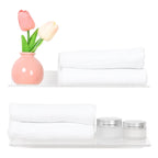 Clear Acrylic Shelves for Bathroom Bedroom Living Room and Kitchen Room Wall Display Shelf, for Wall Clear