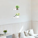 Clear Acrylic Shelves for Bathroom Bedroom Living Room and Kitchen Room Wall Display Shelf, for Wall Clear