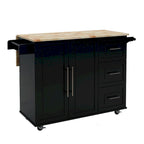 Kitchen Island With Spice Rack(no include stool)
