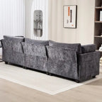 111.42 Chenille Upholstered Three Seater Sofa