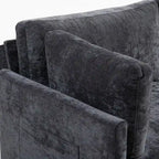 111.42 Chenille Upholstered Three Seater Sofa