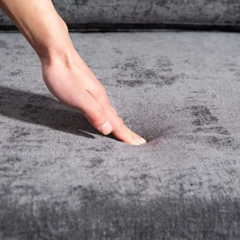 111.42 Chenille Upholstered Three Seater Sofa