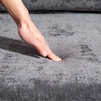 111.42 Chenille Upholstered Three Seater Sofa