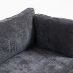 111.42 Chenille Upholstered Three Seater Sofa