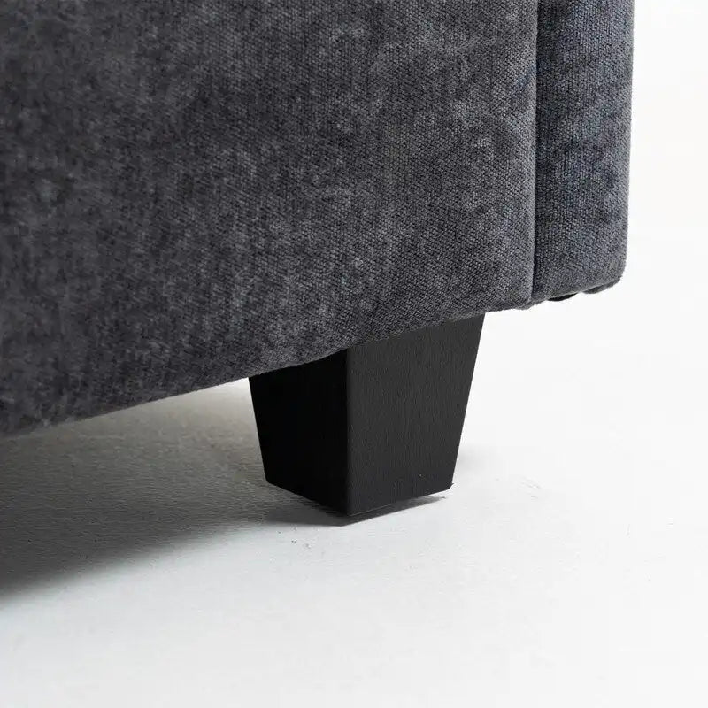 111.42 Chenille Upholstered Three Seater Sofa