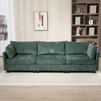 111.42 Chenille Upholstered Three Seater Sofa