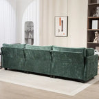 111.42 Chenille Upholstered Three Seater Sofa