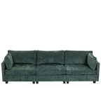 111.42 Chenille Upholstered Three Seater Sofa