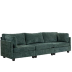 111.42 Chenille Upholstered Three Seater Sofa