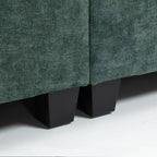 111.42 Chenille Upholstered Three Seater Sofa