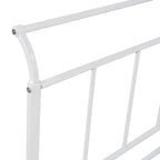 Metal Daybed with Curved Handle Design and Twin Size Trundle for Bedroom