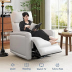 Manual Reclinder, 360 Swivel Rocking Glider Reclinder Chair with Ergonomic Backrest