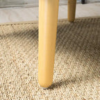 Modern 25 Upholstered Button Tufted Arm Chair with Rubber Wood Legs for Living Room