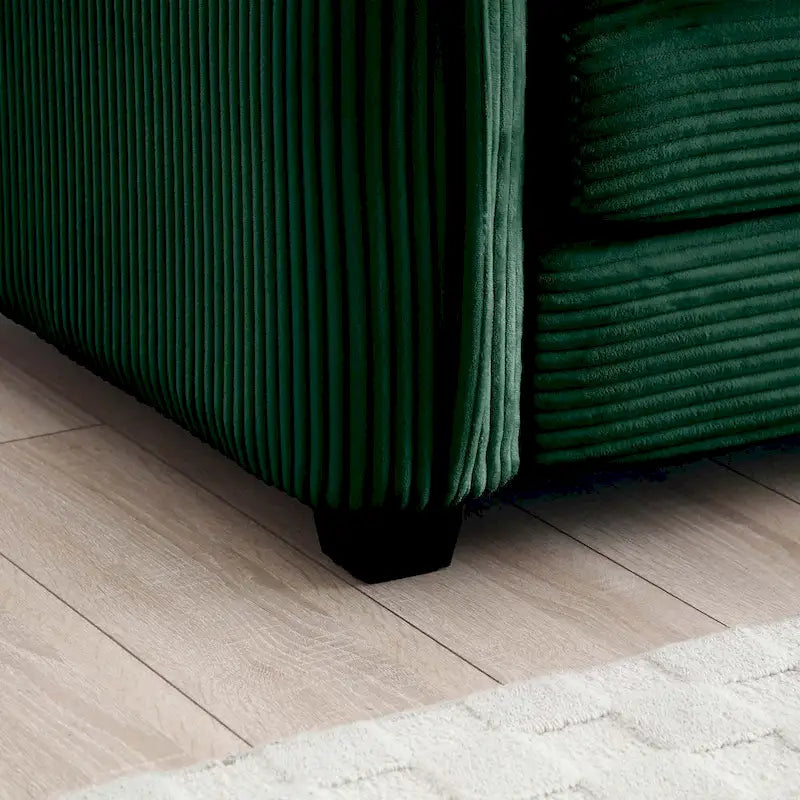 6-Piece Oversized Corduroy U-Shaped Modular Sectional Sofa with Ottomans