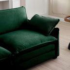 6-Piece Oversized Corduroy U-Shaped Modular Sectional Sofa with Ottomans