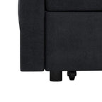 56 Foam 2-Seater Sofa Bed with Pull-Out Sleeper and Adjustable Backrest