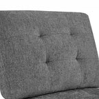 Grey 116 U-Shaped 6-Seat Modular Sectional Sofa with Four Individual Chairs and Two Corner Pieces, Includes Storage Options
