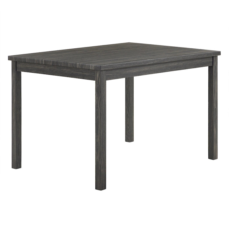 Rustic Style 5-Piece Dining Set with Rectangular Small Space Table and 4 Upholstered Dining Chairs
