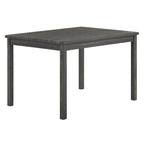 Rustic Style 5-Piece Dining Set with Rectangular Small Space Table and 4 Upholstered Dining Chairs