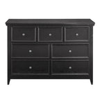 Farmhouse Modern 7-Drawer Horizontal Dresser, Cabinet, Storage Clothes, Storage Drawers Cabinet for Living Room