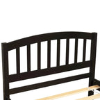 Twin Pine Platform Bed with Trundle & Slat Headboard