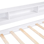 Twin XL Daybed with Trundles, Shelves & USB