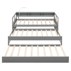 Twin XL Daybed with Trundles, Shelves & USB