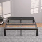 VECELO Kids Bed Frames Queen Size Metal Bed Frames Mattress Foundation(Twin/Full/Queen/King 4 Options)