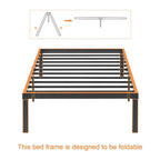 VECELO Kids Bed Frames Queen Size Metal Bed Frames Mattress Foundation(Twin/Full/Queen/King 4 Options)