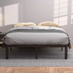 VECELO Kids Bed Frames Queen Size Metal Bed Frames Mattress Foundation(Twin/Full/Queen/King 4 Options)