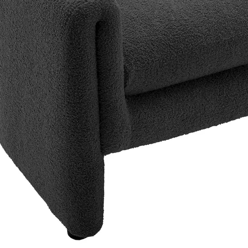 Set of 2 Modern Barrel Upholstered Accent Armchair