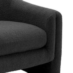 Set of 2 Modern Barrel Upholstered Accent Armchair