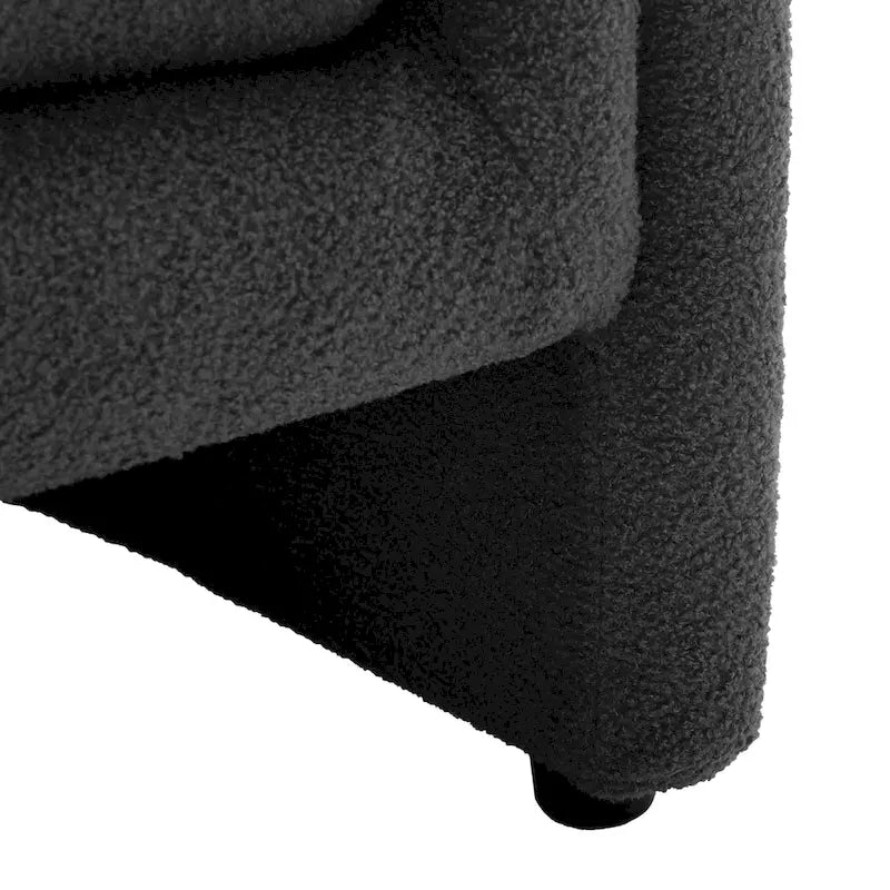 Set of 2 Modern Barrel Upholstered Accent Armchair