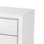 51 Tall Modern White Wood 5-drawer Storage Chest with Metal Pull
