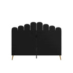 Eggleston Art Deco Velvet Upholstered Platform Bed by iNSPIRE Q Bold