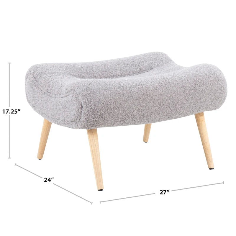 Carson Carrington Grega Chair with Ottoman
