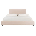 SAFAVIEH Thereze Linen Upholstered Platform Bed