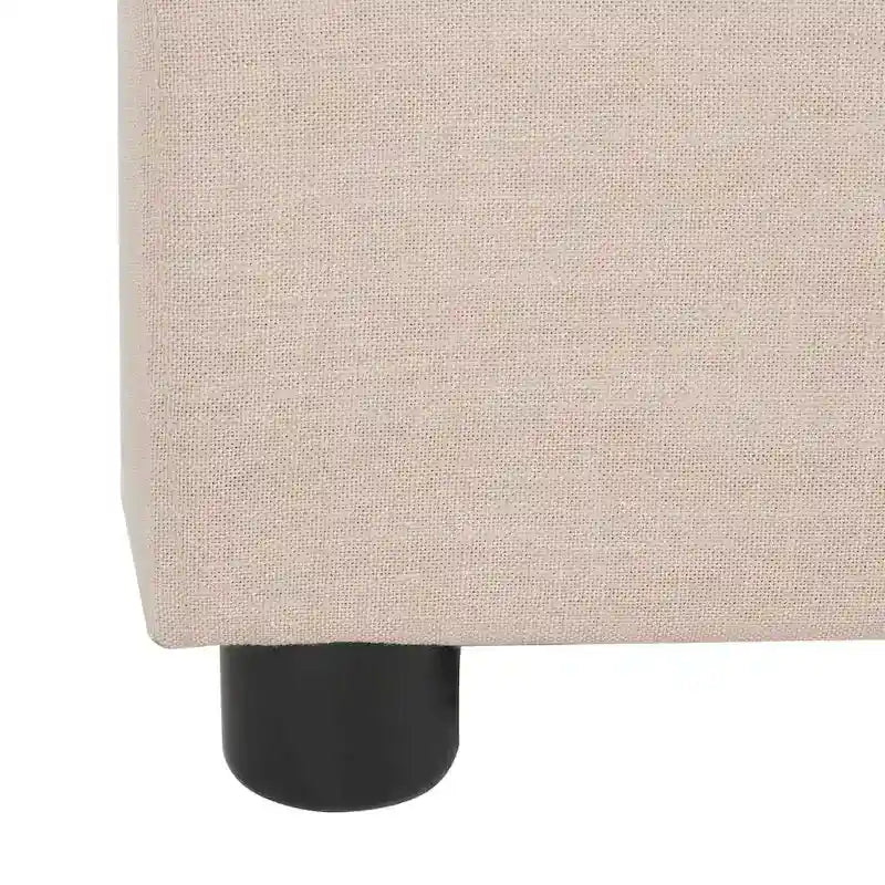 SAFAVIEH Thereze Linen Upholstered Platform Bed