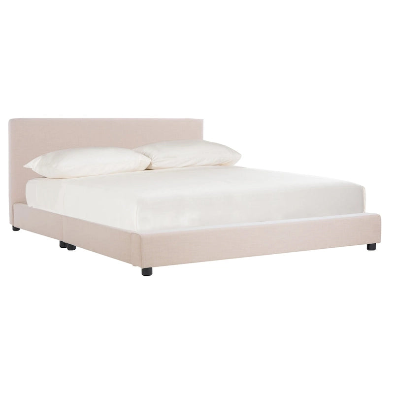 SAFAVIEH Thereze Linen Upholstered Platform Bed