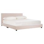 SAFAVIEH Thereze Linen Upholstered Platform Bed
